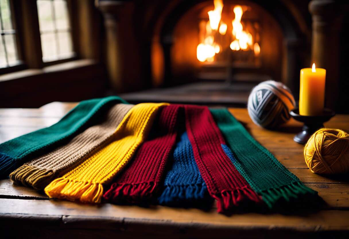 Confectionner une écharpe harry potter : tutoriels et patrons pour tricoteuses passionnées