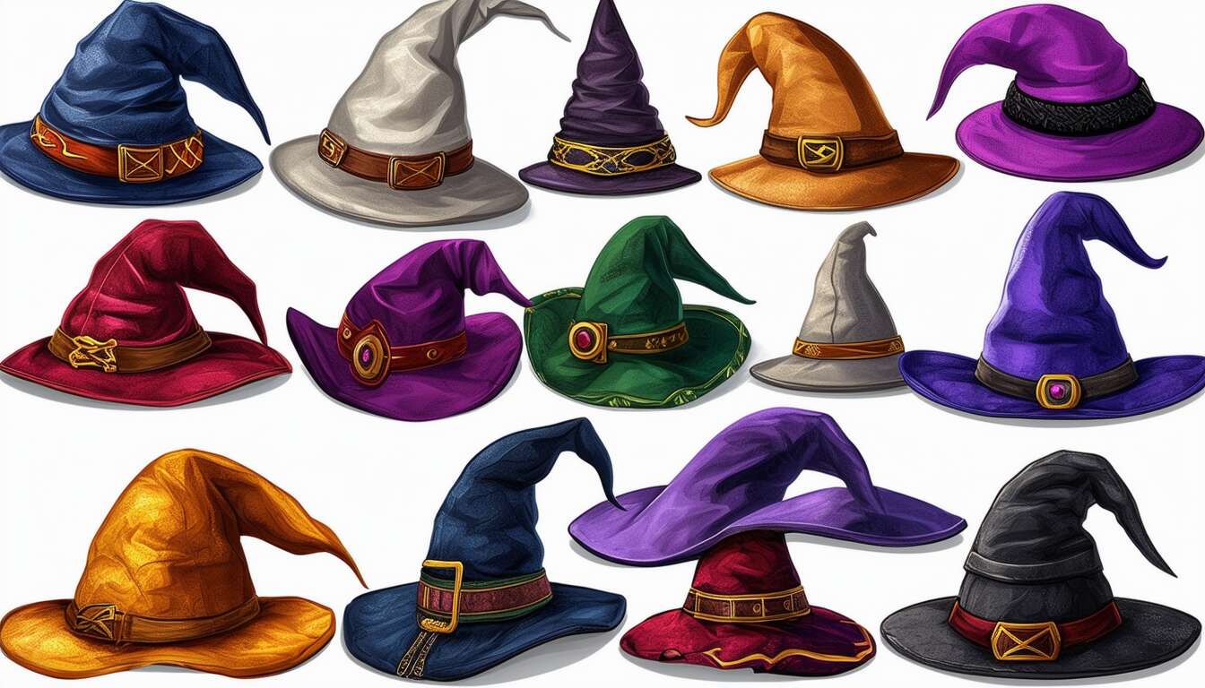 Les secrets de fabrication : les différents styles de chapeaux de sorciers