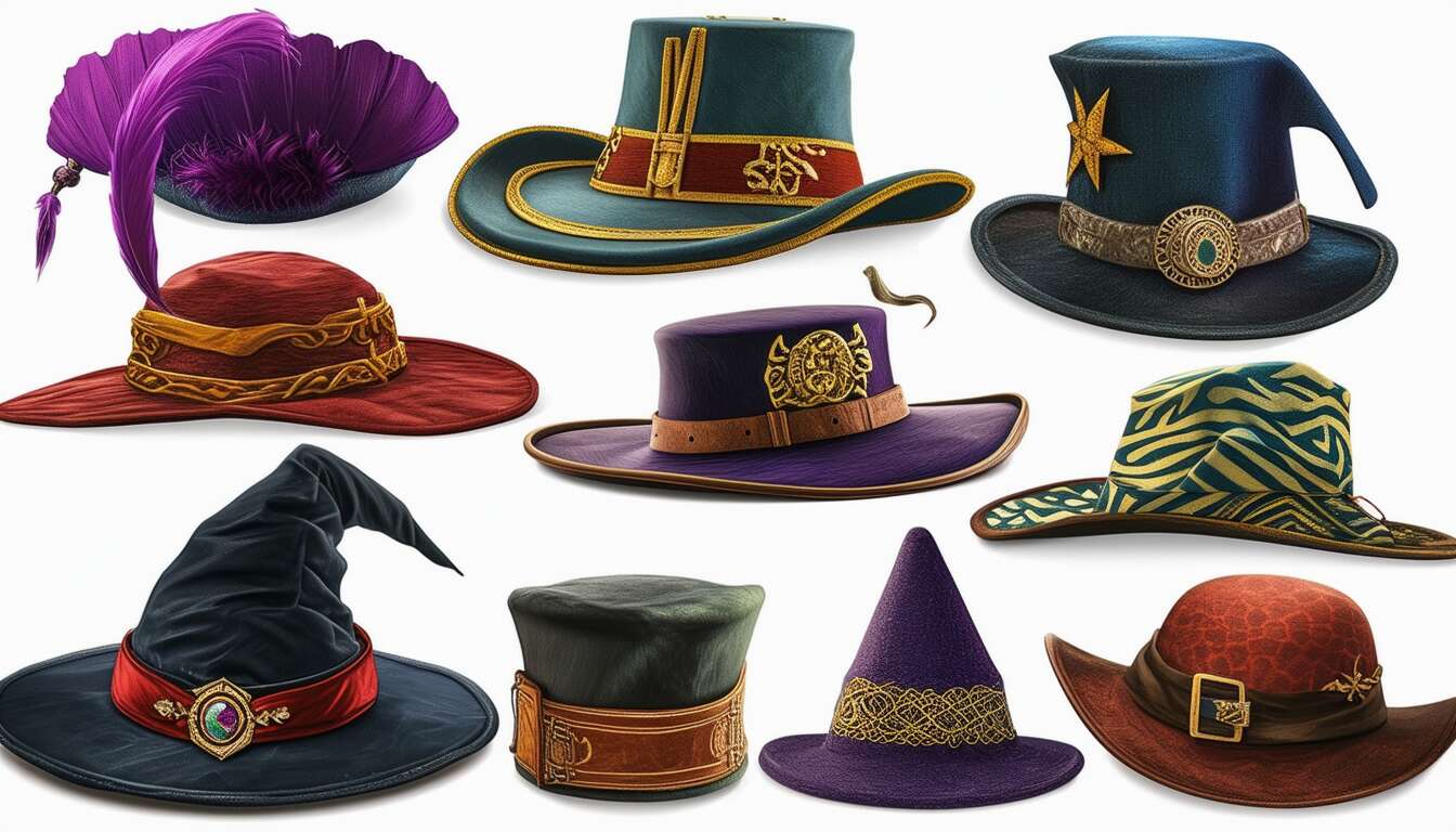 Le grand chapeau biscornu : un marqueur d'originalité chez les enchanteurs
