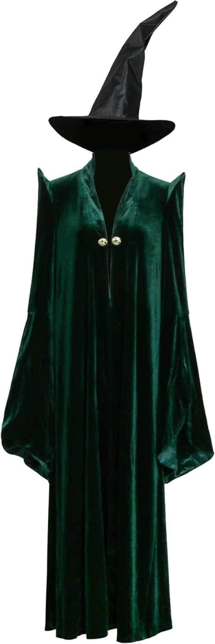 Test costume McGonagall : cape magique velours & chapeau (M)
