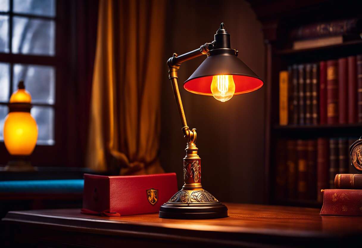 Personnaliser son espace de travail avec une lampe harry potter à l'image de sa maison préférée